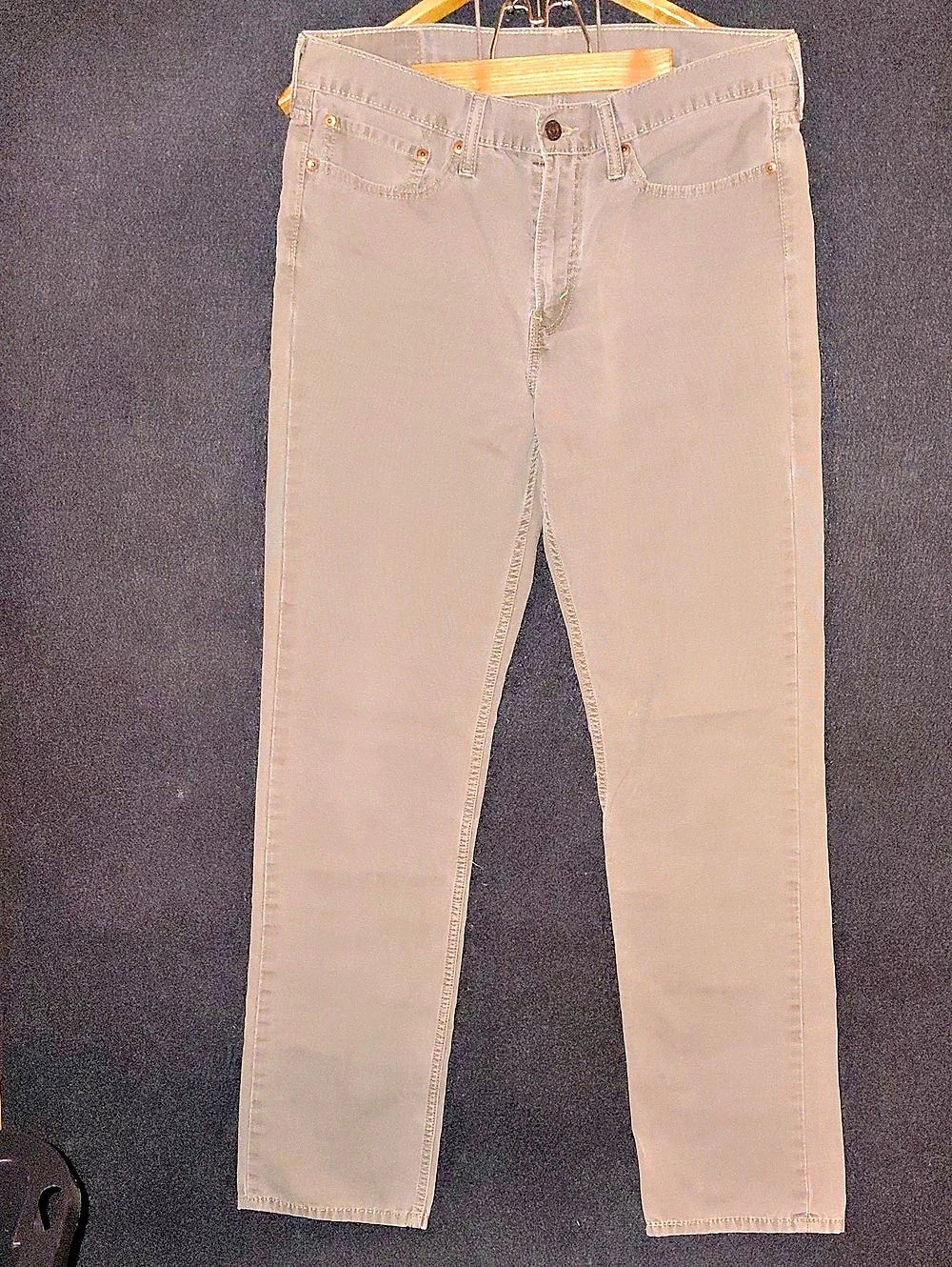Levi's 514 Skinny Jeans Gray Waist 34 Length 36